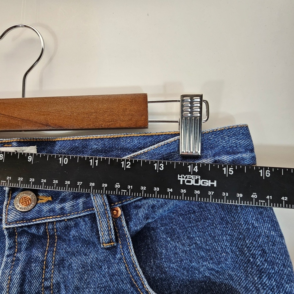 Y2K Columbia Field Jeans Mens 32x34 Blue Tan Canvas Brush Guard Hunting Work. - Picture 11 of 11